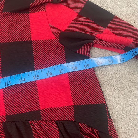 Red Buffalo Plaid Tunic Top - Picture 6 of 7